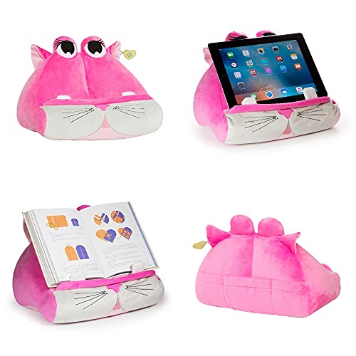 CuddlyReaders, Atril, cojín de Lectura para Libros, iPad, Tablet, eReader, Soporte sofá de Descanso, Idea de Regalo para niños - Kiki Kitty