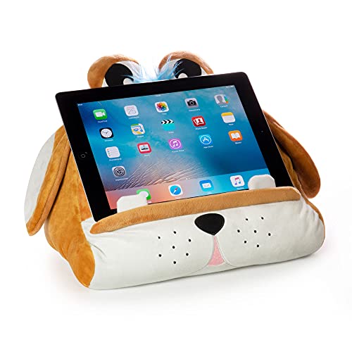 CuddlyReaders, Atril, cojín de Lectura para Libros, iPad, Tablet, eReader, Soporte sofá de Descanso, Idea de Regalo para niños - Modelo Puppy Pete