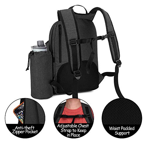 Curmio Bolsa de Transporte para Concentradores de Oxígeno Portátil, Mochila POC Universal en Forma de U, Compatible con Unidades Inogen, Oxygo, Caire, Sola Bolsa, Negro(Diseño patentado)