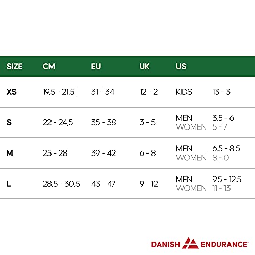 DANISH ENDURANCE Calcetines Térmicos de Esquí de Lana Merino 1 Par (Verde Oliva, EU 43-47)