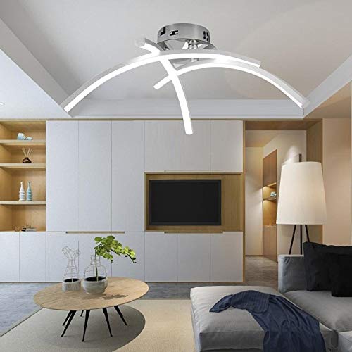 DAXGD Plafon LED de Techo 21W, Lámpara LED de techo Moderna Luz blanca fría 6000K superficie en forma de horquilla para corredor, dormitorio, 220V plafon techo led cocina