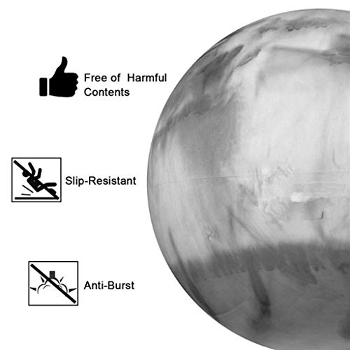 DBCSD Sillas de Pelota de Ejercicio Bola de Yoga Engrosada Bola de Yoga a Prueba de explosiones Bola de Yoga del Arco Iris Adelgazamiento Bola de Camuflaje Adelgazante Rodamiento 300 KG