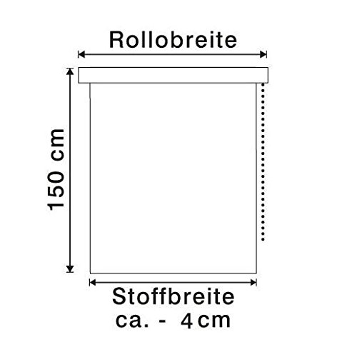 Deco Company Estor térmico con Parte Trasera térmica para Pinzas, máxima Reflejo de luz, Ahorro de energía, Opaco, Todas Las Piezas de Montaje Incluidas, Blanco, 95 x 150 cm (Ancho x Alto).