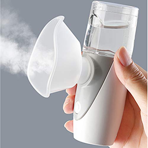 Deeabo Mini Nebulizador De Mano, Humidificador De Atomizador Ultra Silencioso Portátil, Inhalador De Atomizador De Micro Malla Para El Hogar De 3 Niveles Para Viajes Uso Doméstico,Limpieza Automática