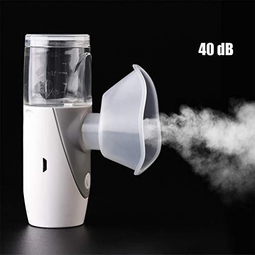 Deeabo Mini Nebulizador De Mano, Humidificador De Atomizador Ultra Silencioso Portátil, Inhalador De Atomizador De Micro Malla Para El Hogar De 3 Niveles Para Viajes Uso Doméstico,Limpieza Automática