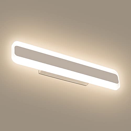 Dehobo Lámpara de Espejo Baño 40cm 14W, Aplique Luces Baño Moderno Blanco Neutro 4000K 230V, Luz Baño Espejo IP44 Contra Niebla, Iluminación para el Cuarto de Baño Para Maquillaje, Espejo, Gabinete