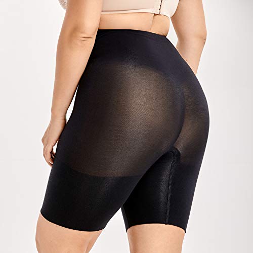 DELIMIRA Pantalones Moldeadores Braguitas Reductoras Adelgazantes Tallas Grandes para Mujer Negro 40