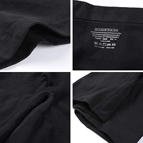 DELIMIRA Pantalones Moldeadores Braguitas Reductoras Adelgazantes Tallas Grandes para Mujer Negro 40