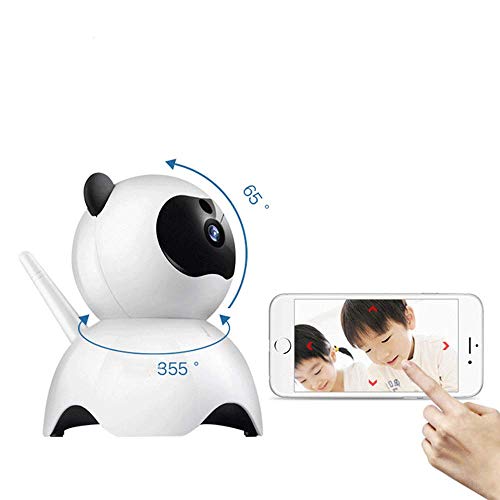 DICSVL Nuevo Panda cámara inalámbrica de 355 Grados de rotación Home Monitoring WiFi de la cámara del Monitor Full HD WiFi Mascotas para el teléfono móvil Remoto Diálogo bebé Cuidador Voz