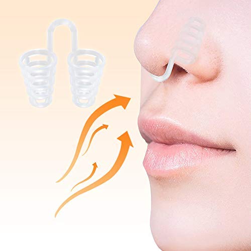 Dilatador nasal Nose Relief - (Paquete de 12 tamaños extra grandes) Ventilaciones duras de silicona - Solución sencilla para los que respiran por la nariz - por Mobi Lock Beauty