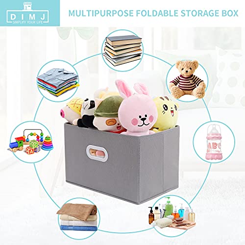 DIMJ Cajas Almacenaje, Juegos de 3 Cajas Organizadoras de Cubos de Almacenamiento con Ropa y Libros para Dormitorios y Estanterías