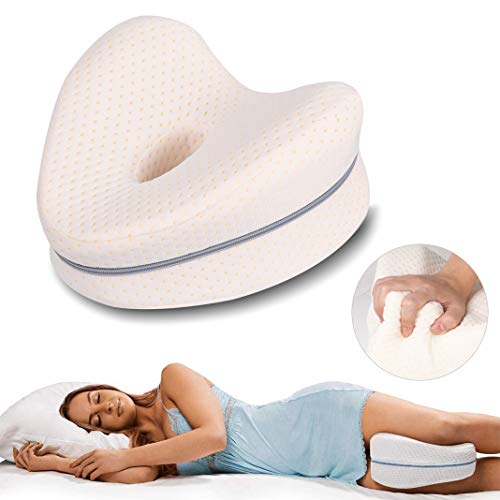 Dioxide Almohada Ortopédica para Pierna y Rodilla, Espuma con Memoria, Alivia el Dolor de Espalda, Cadera y Articulaciones, Soporte para el Tobillo y la Rodilla – Almohadilla para Dormir de Lado