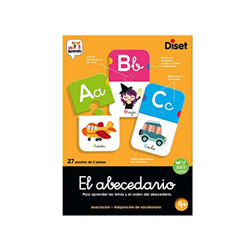 Diset - El Abecedario - Juego educativo para aprender las letras y el abecedario para niños a partir de 4 años