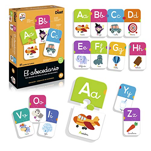 Diset - El Abecedario - Juego educativo para aprender las letras y el abecedario para niños a partir de 4 años