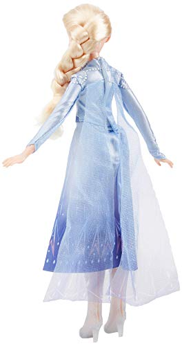 Disney Frozen Singing Elsa - Muñeca de Moda con música con Vestido Azul Inspirado en 2, Juguete para niños de 3 años en adelante