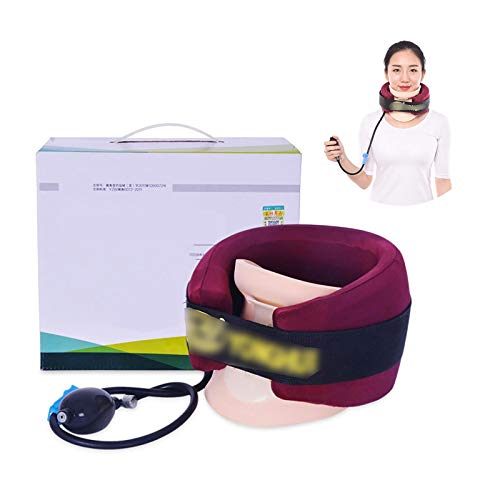 Dispositivo de tracción Cervical, collarín casero, Soporte de Cuello, collarín Cervical, Instrumento de corrección de Estiramiento para Adultos(Unisex)