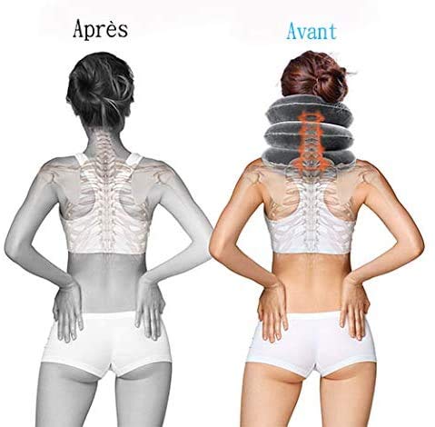 Dispositivo de tracción cervical para la vértebra cervical hinchable alivia el dolor muscular y alivia el cuello