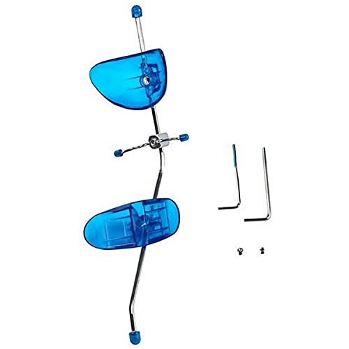 Dispositivo De Tracción Frontal Dental, Casquillo De Cabeza De Ortodoncia Arco Facial Ajustable De Una Sola Barra, Tractor De Arco Facial Tipo Axis, Adecuado Para Corrección De Mentón Facial, Azul