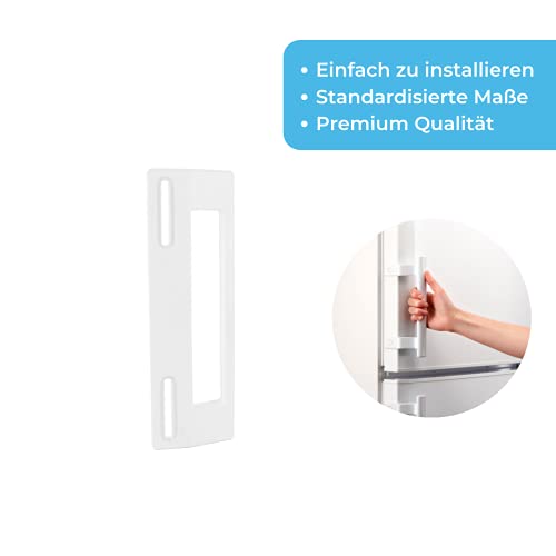 DL-pro Tirador universal para puerta de frigorífico, distancia de montaje de 9 – 17 cm, longitud del mango: 18,8 cm, para nevera y congelador