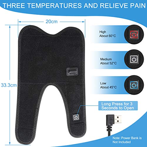 DOACT Soporte Refuerzo Codo Calefactor, Almohadilla Envoltura Codo Calentada Ajustable Con Ajuste Temperatura 3 Niveles Terapia FríO/Calor Para Tendinitis, Codo Tenista, Alivio Del Dolor La Artritis