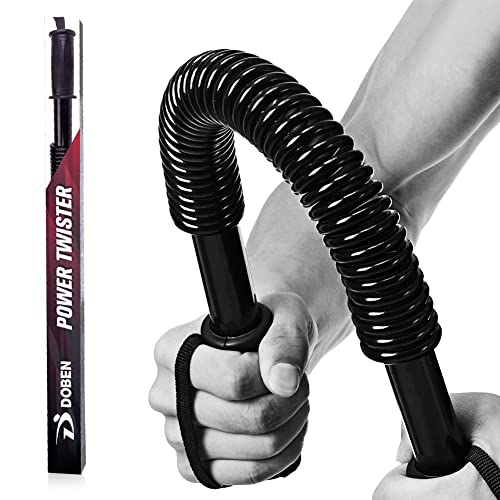 DOBEN Profesional Máquinas de brazo, Barra Flexible Pectorales de Fitness, Barra Musculación, Sports Power Twister 20kg, 30kg, 40kg, 50kg, 60kg, Arm Trainer