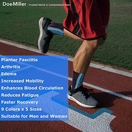 Doc Miller Aparatos ortopédicos de soporte para el tobillo. Calcetines para pie plantar hinchado fascitis tendinitis de Aquiles XX-Grande Rojo