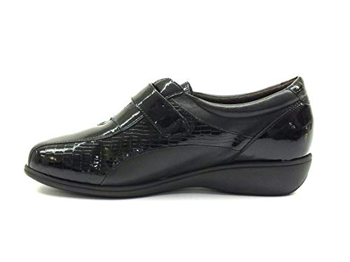 DOCTOR CUTILLAS - 1VELCRO NAPA Coco Charol Class Suela: Goma con: Velcro para: Mujer Color: Negro Talla:38