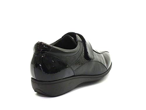 DOCTOR CUTILLAS - 1VELCRO NAPA Coco Charol Class Suela: Goma con: Velcro para: Mujer Color: Negro Talla:38