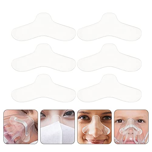 DOITOOL 6 Pzs CPAP Almohadillas Nasales Apnea para Dormir M Ask Nose Gel Almohadillas Cómodas para Evitar Fugas de Aire Marcas Rojas Irritaciones Presión Dolor en El Puente Nasal