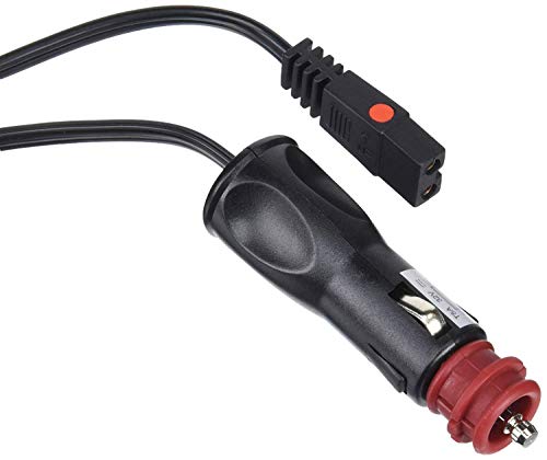 DOMETIC cable de recambio para nevera termoeléctrica para conexión al enchufe de 12 voltios, (longitud 280 cm), negro