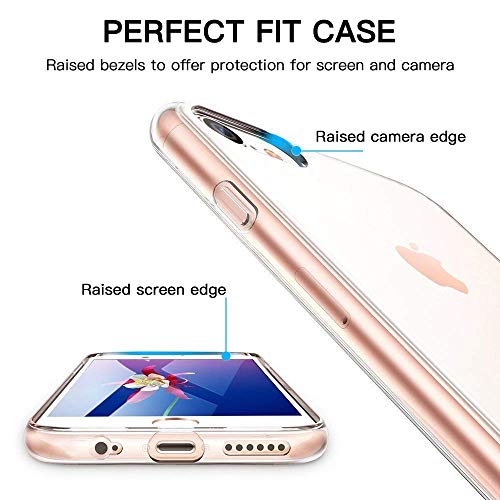 DOSMUNG Funda para iPhone 6 iPhone 6s, Ultra Fina Suave TPU Gel Carcasa, Anti- Choques, Anti- Arañazos, Protección a Bordes y Cámara, Carcasa para iPhone 6/6s - Transparente