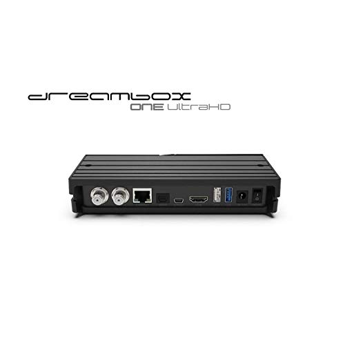 Dreambox One Ultra HD 2X DVB-S2X Multistream Sintonizador (4K, 2160p, E2 Linux, Dual WiFi H.265, HEVC)