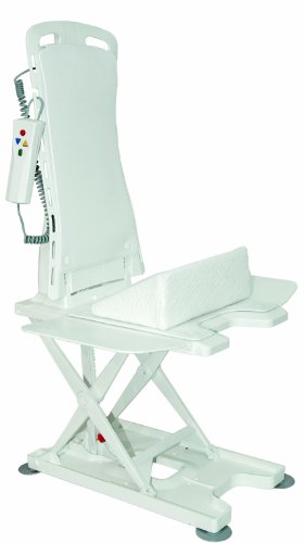 Drive Medical Bellavita - Asiento elevador para baño (con funda), color blanco