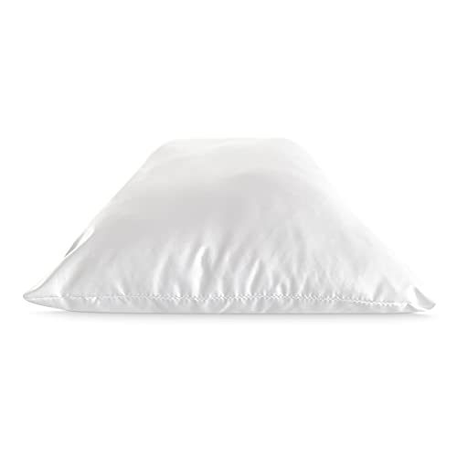 DUÉRMETE ONLINE Almohada Cuna para Bebés Anti-ahogo de Fibra con Tacto Suave-Lavable, Totalmente Hipoalergénica y Transpirable, Blanco, 1 Unidad (Paquete de 1)