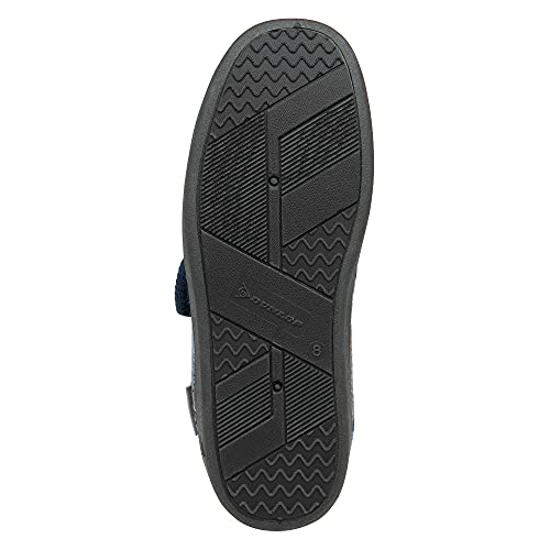 Dunlop Pantuflas para hombre con fácil cierre para diabéticos, ortopédicos, cómodas, de espuma viscoelástica, tamaño 7-12, azul marino gris, 42 EU