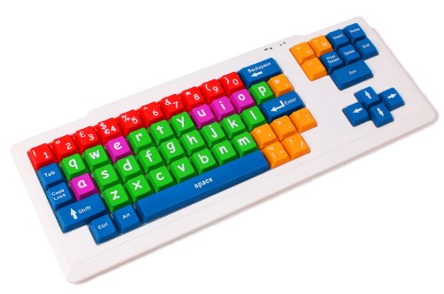 DURAGADGET Teclado De PS2/USB para Niños O Invidentes En Disposición Ingles