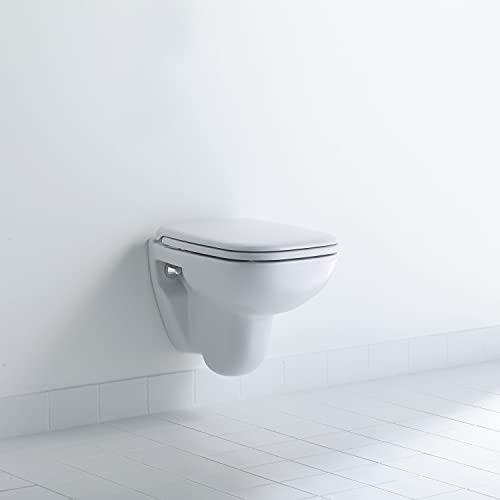 Duravit 0067310000 D-Code - Asiento con tapa de inodoro (bisagras de acero fino)