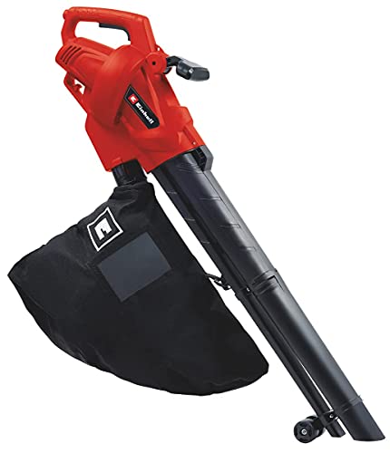 Einhell Aspirador eléctrico de hojas GC-EL 2500 E (2500 W, hasta 240 km/h, bolsa de recogida de 40 L, control de velocidad, correa de transporte)