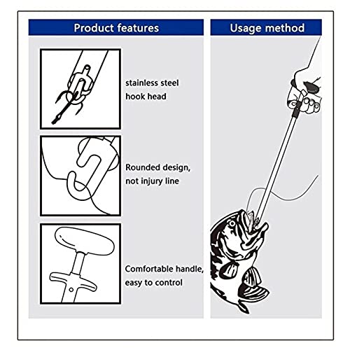 EKYJ Separador de anzuelos de Pesca portátil Pesca rápido Gancho de Acero Inoxidable en Forma de T removedor Forzosa de Pescado Extractores Herramientas Gancho Herramientas de Pesca (Color : A4)