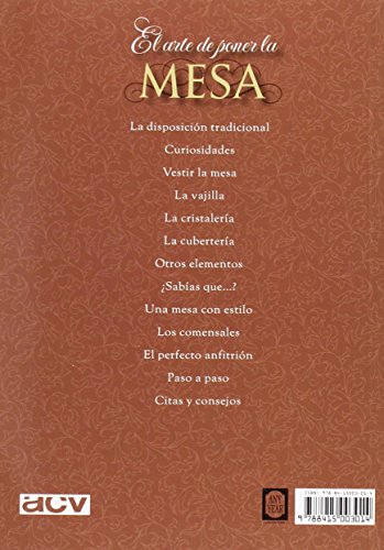 El arte de poner la mesa: La disposición y combinación de todos sus elementos: manteles, servilletas, centros, cubiertos, cristalería y vajilla