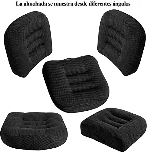 Elevador Coche, Cojin Asiento Coche, Cojin Elevador Coche Adulto, 40 X 40 X 12 Cm, TambiéN como CojíN Silla Oficina/Cojines Sillas Cocina/ Cojin Suelo/Cojines para Sofa/Cojines Sillas Jardin