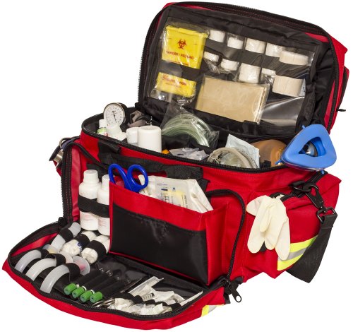 Elite Bags, Bolsa para Emergencias de gran capacidad, Roja