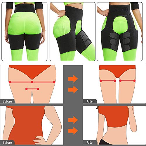 Entrenador de Cntura para Mujer, 3 en 1 Levantador de Culata y Muslo Recortadora, Cintura Entrenador Faja Reductora Mujer, Mujer Cintura Alta Waist Trainer, para Entrenamiento, Fitness