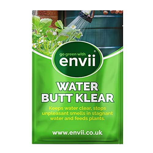 Envii Water Butt Klear – Limpiador orgánico para barril de lluvia, limpia el agua & nutre a la plantas – Tratamiento para 4.000 litros