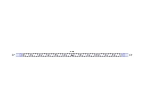 Equipo de Respiración de Circuito Tubo de PVC Sin Látex con Conectores Suave cm.180-22mm