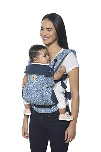 Ergobaby Mochila Portabebé Ergonómica 360 Batik Indigo 4-Posiciones de Porteo