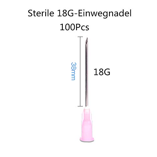 estériles desechables 100Pcs (18G-38mm)