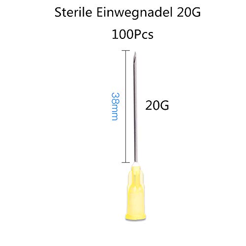 estériles desechables 100Pcs (20G-38mm)