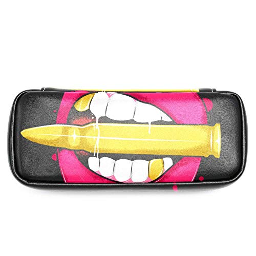 Estuche para lápices para niños Lápiz labial, Lip Bullets Caja de lápiz Multifunción Bolso de Cosméticos Bolsa de papelería Cartuchera Impresión divertida 19x7.5x3.8cm