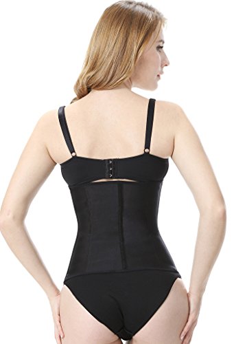 Everbellus Fajas Reductoras Entrenamiento de Cintura Corset para Mujer (M/Tamaño de la Cintura 66-70CM, Negro)